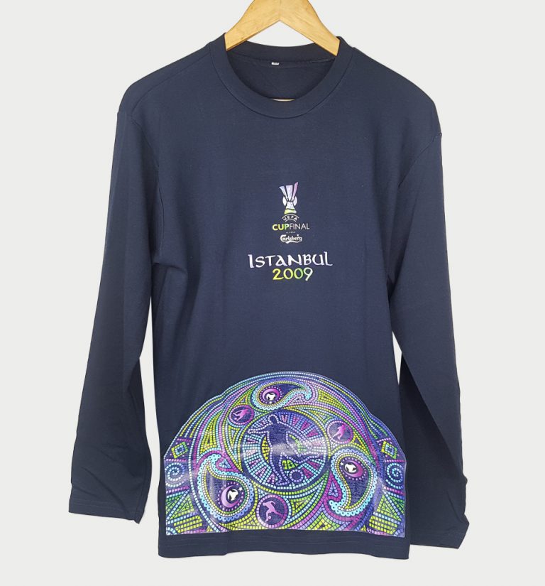 Ön Baskılı Lacivert Sweatshirt