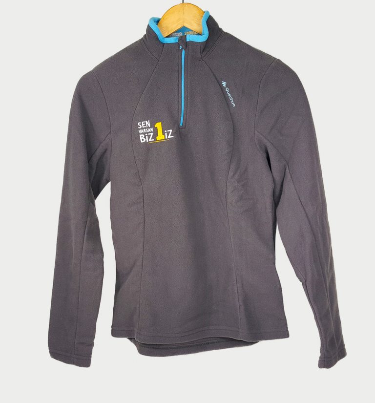Gri Nakışlı Sweatshirt