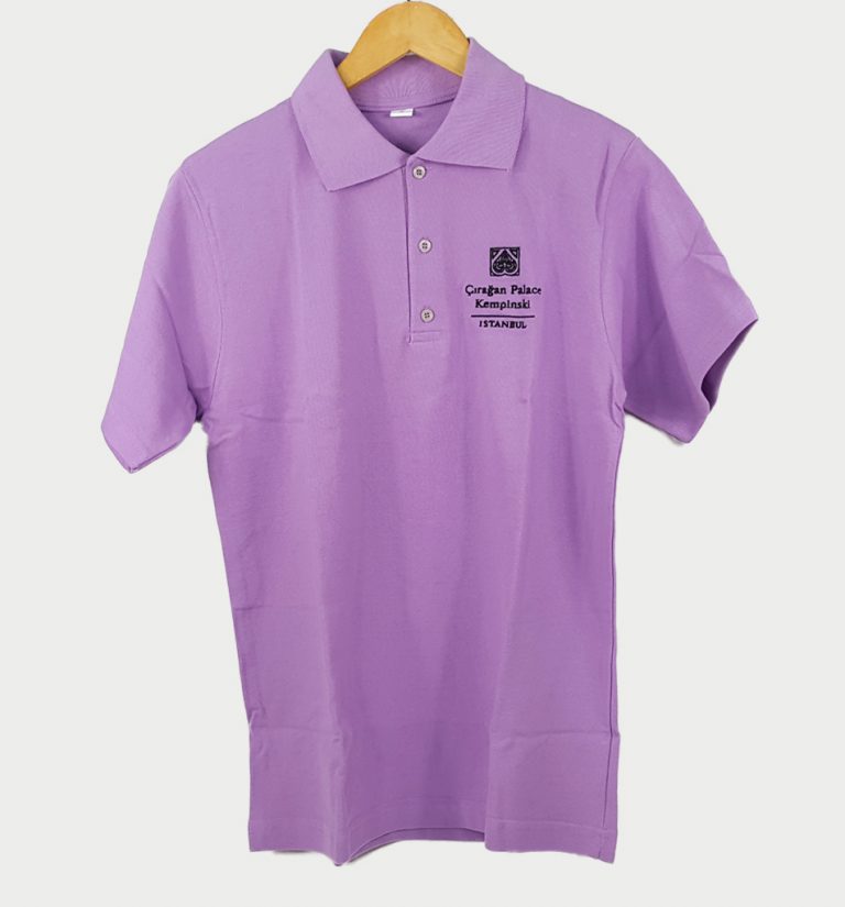 Nakışlı Lila T-shirt