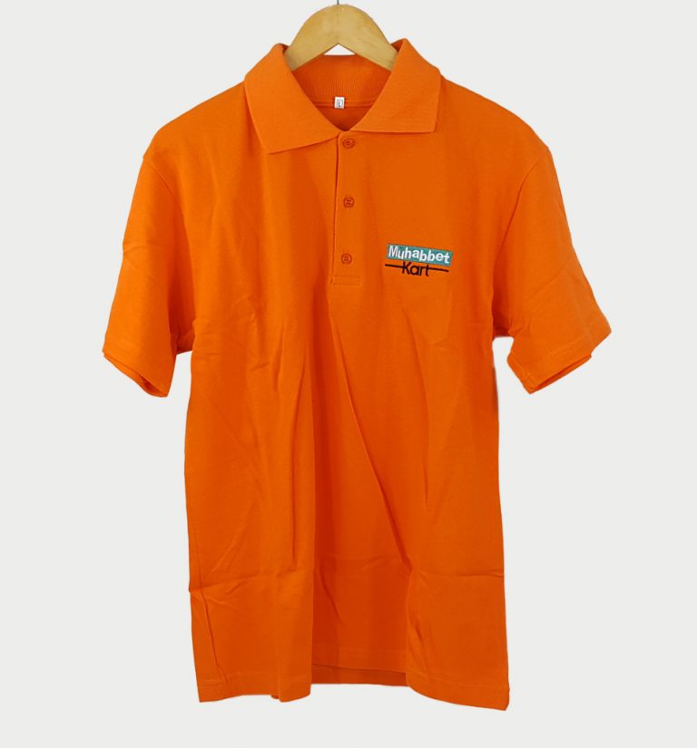 Turuncu Nakışlı Tshirt