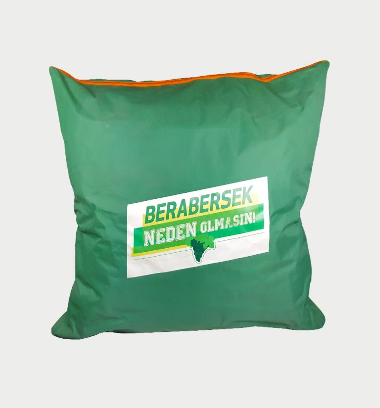 Yeşil Baskılı Yer Minderi